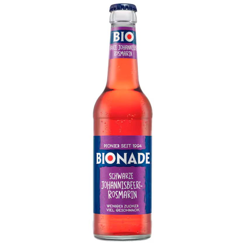 Bionade Schwarze Johannisbeere-Rosmarin 0,33l MEHRWEG