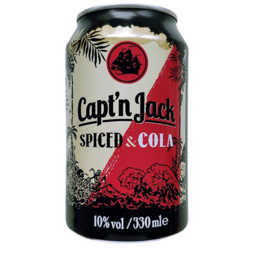 Captn Jack und Cola 0,33l Dose EINWEG