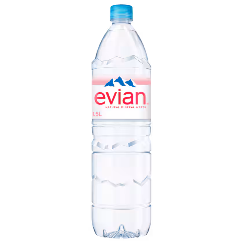 Evian 1,5l ohne Kohlensäure natriumarm EINWEG