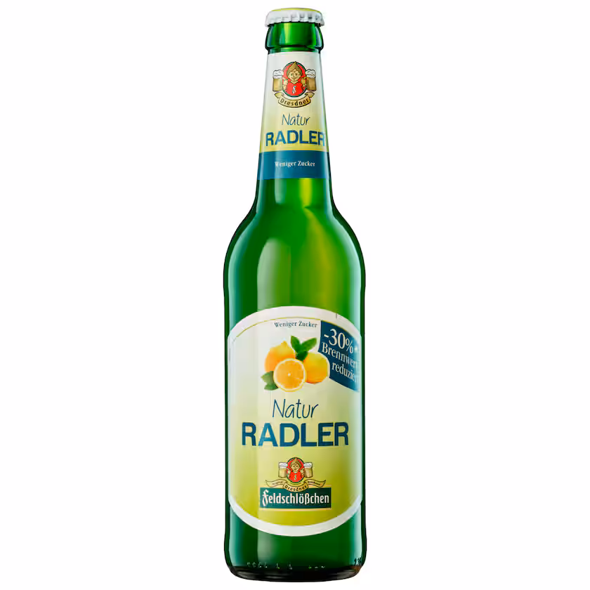Feldschlößchen Natur Radler Weniger Zucker 0,5l MEHRWEG