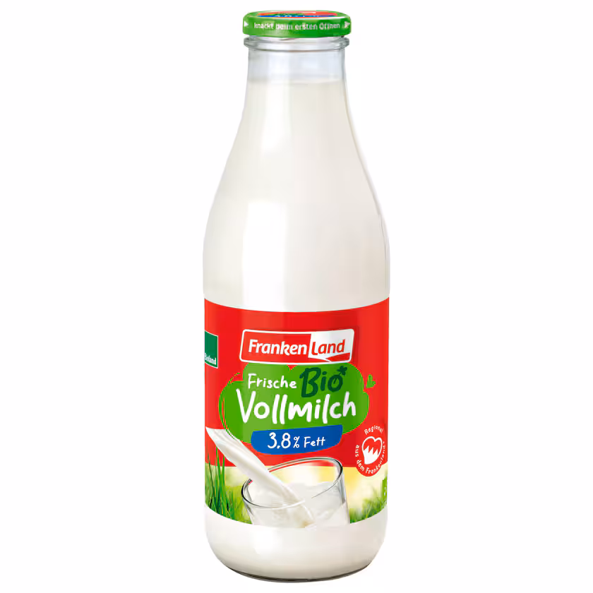 Frankenland Bio Frische Landmilch 1l MEHRWEG