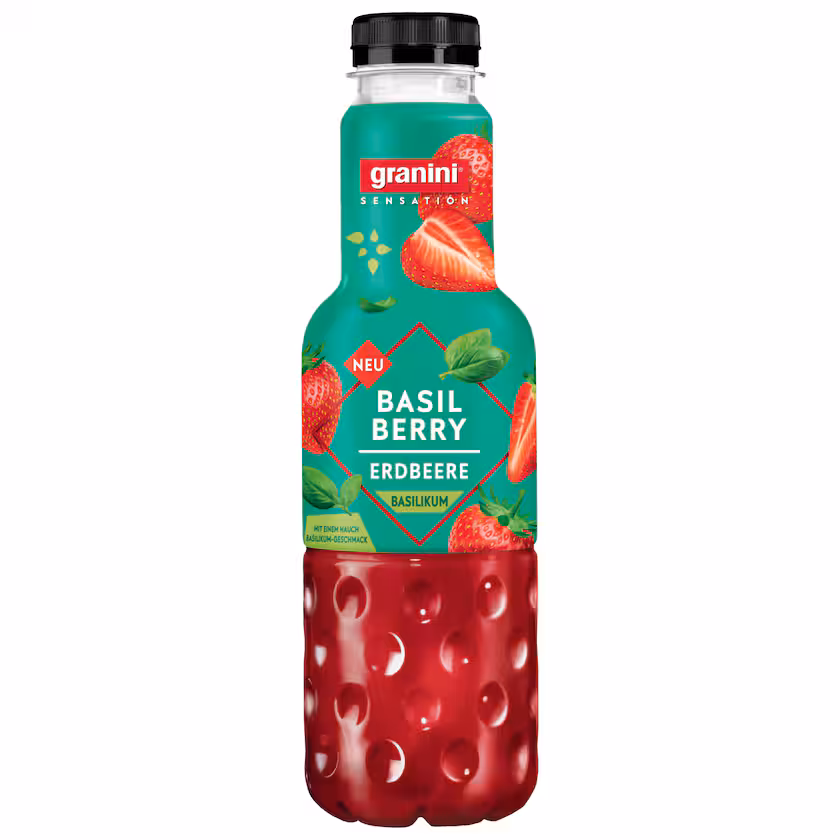 Granini Sensation Basil Berry Erdbeere Basilikum 0,75l EINWEG