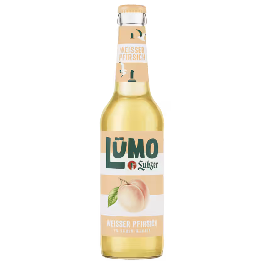 Lübzer Limo Lümo Weisser Pfirsich 0,33l MEHRWEG