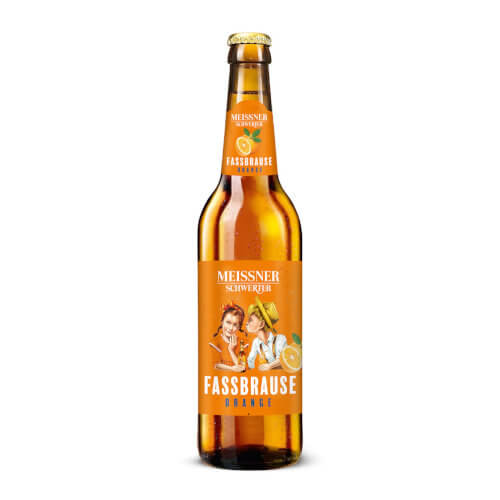 Meissner Schwerter Fassbrause Orange 0,33l MEHRWEG