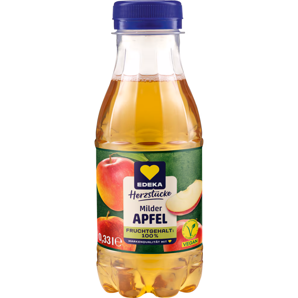 Milder Apfel Saft Edeka 0,33l EINWEG