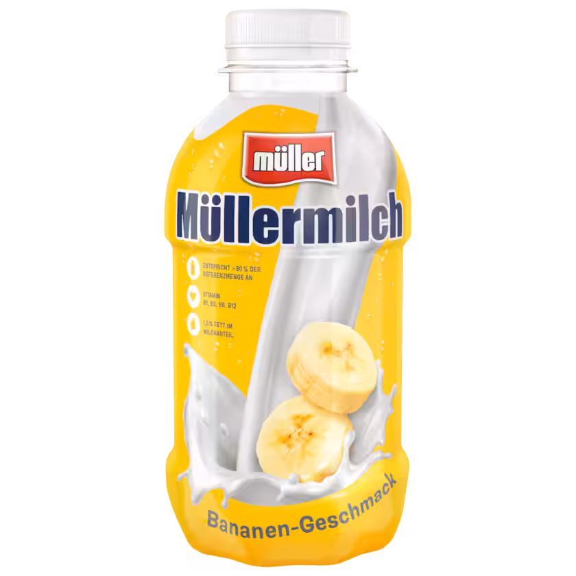 Müller Müllermilch Bananen-Geschmack 0,4l EINWEG