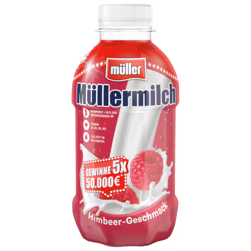 Müller Müllermilch Himbeer-Geschmack 0,4l EINWEG