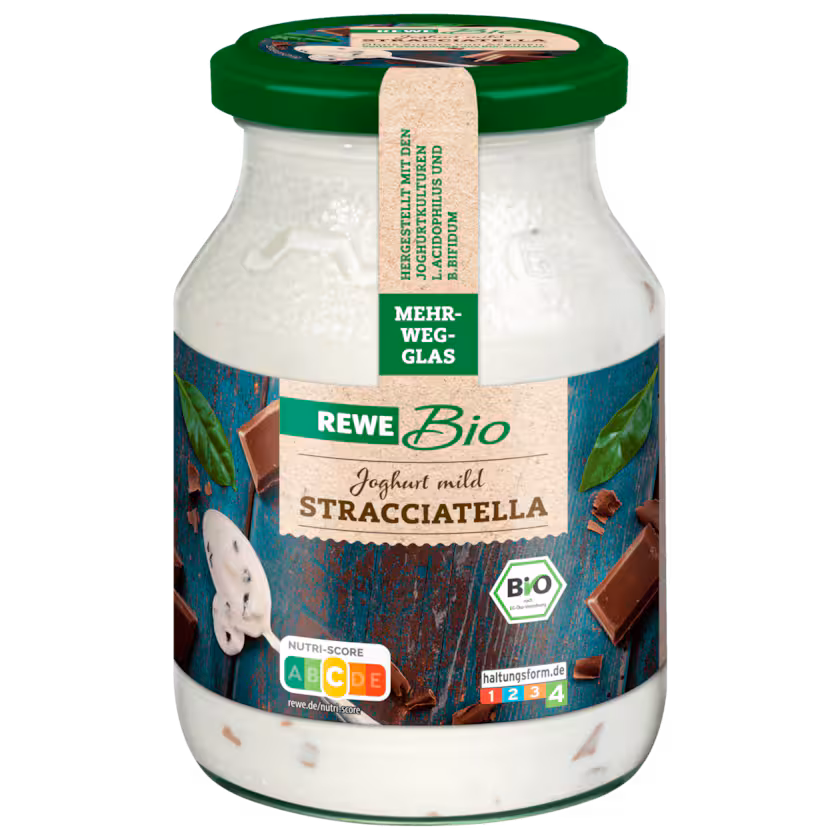 Rewe Bio Joghurt mild Stracciatella 0,5 g MEHRWEG