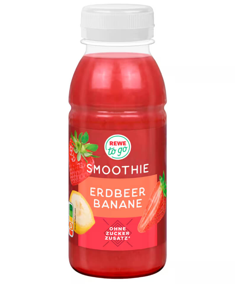 REWE to go Smoothie Erdbeer Banane 250ml EINWEG