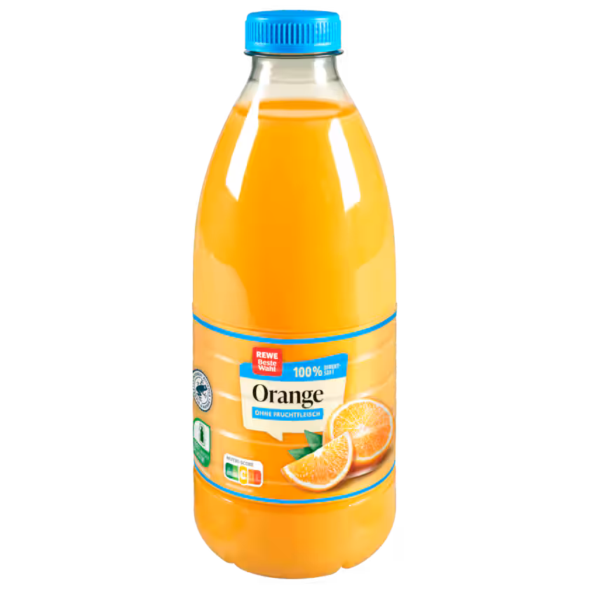 Rewe beste Wahl Orange ohne Fruchtfleisch 1,0l EINWEG
