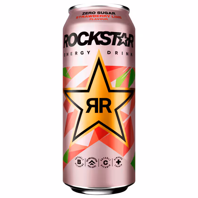 Rockstar Energy Drink Strawberry Lime Zero Sugar 0,5l EINWEG