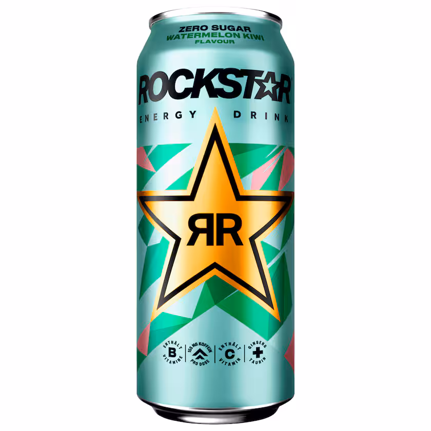 Rockstar Energy Drink Watermelon Kiwi Zero Sugar 0,5l EINWEG