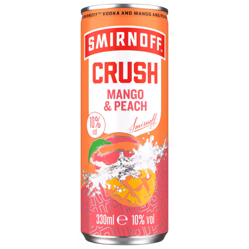 Smirnoff Crush Mango & Peach 0,33l EINWEG