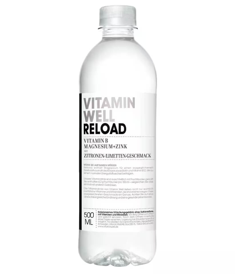 Vitamin Well Reload Zitrone & Limette 0,5l EINWEG