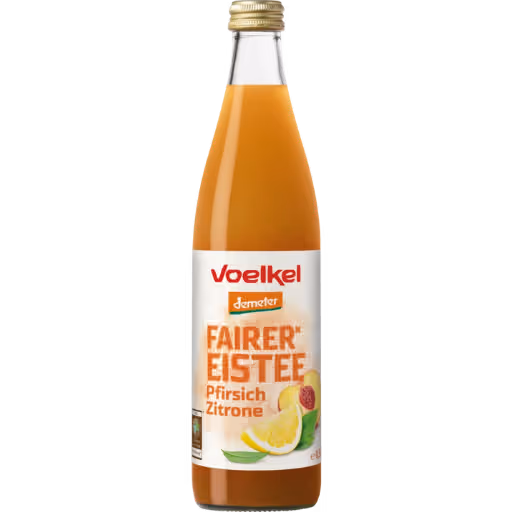 Voelkel Demeter Pfirsich Zitronen Eistee 0,5l MEHRWEG