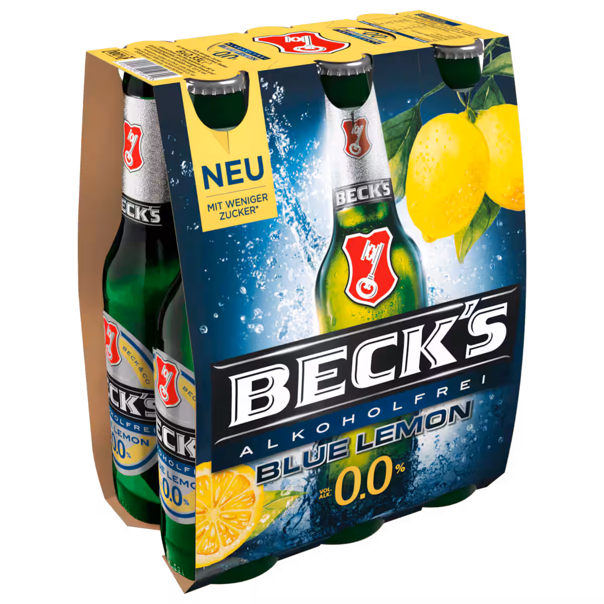 Beck’s Blue Lemon alkoholfrei 6×0,33l MEHRWEG