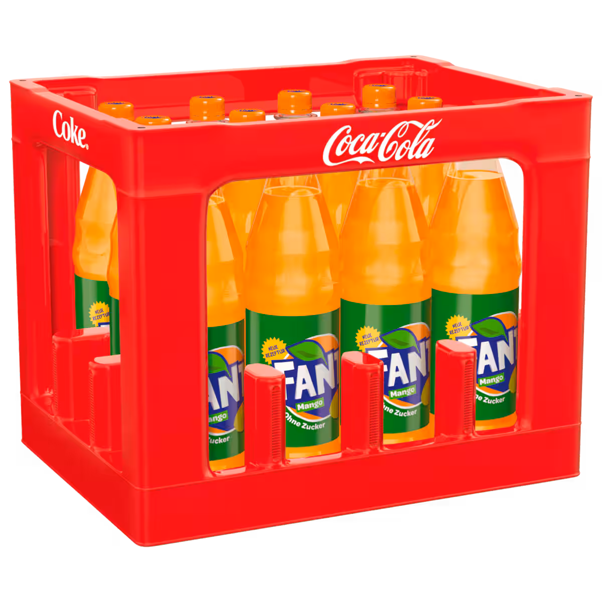 Fanta Mango ohne Zucker 12x1l MEHRWEG