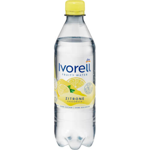 Ivorell, Fruity Water Zitrone, 0,5 l EINWEG