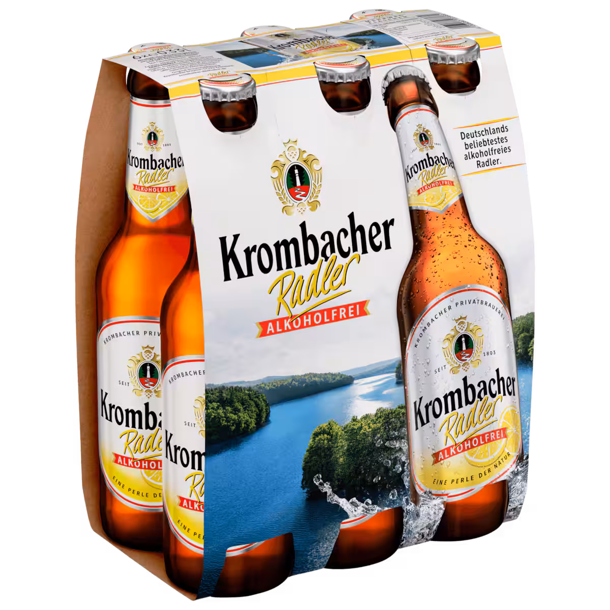 Krombacher Radler alkoholfrei 6×0,33l MEHRWEG