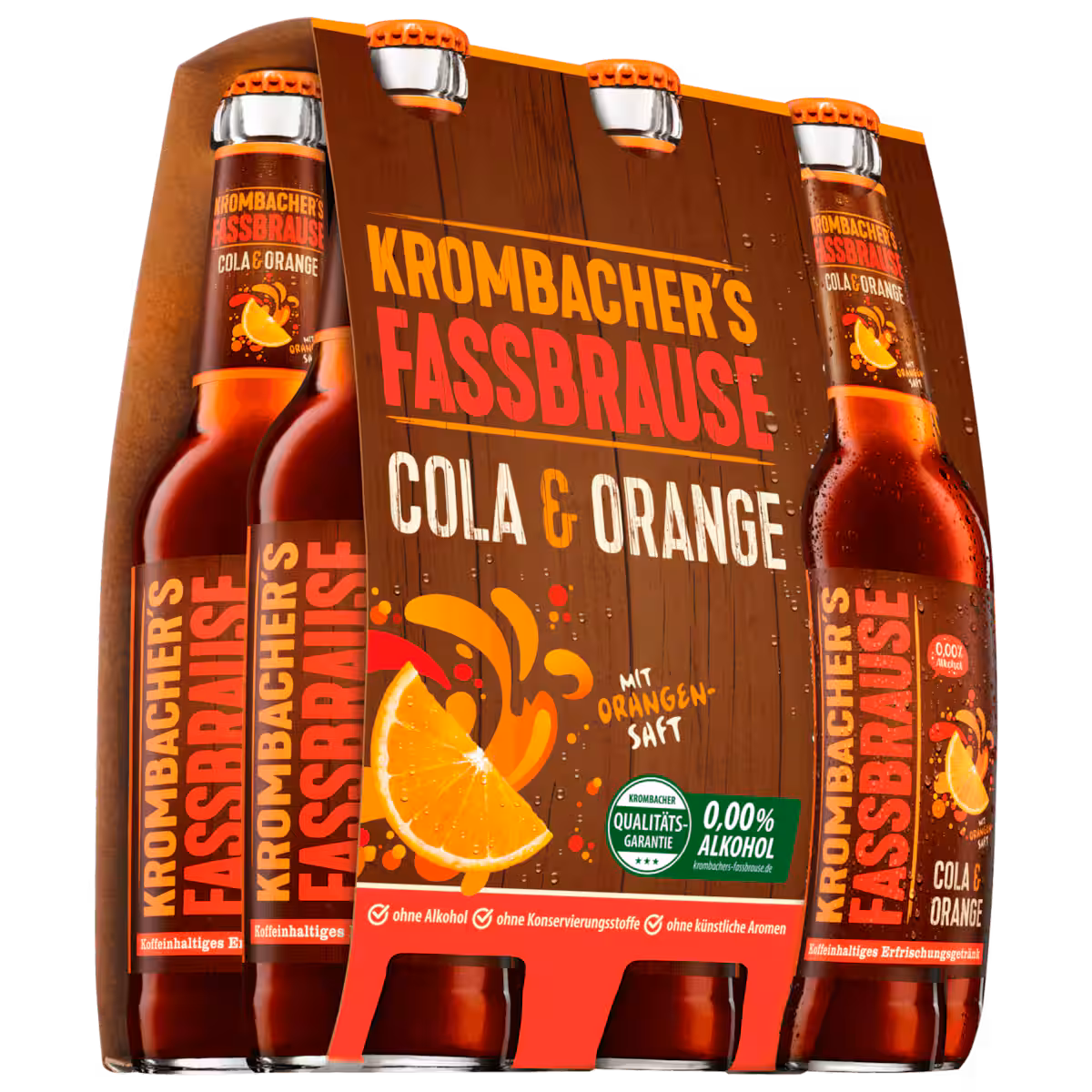 Krombacher´s Fassbrause Cola Orange 6×0,33l MEHRWEG
