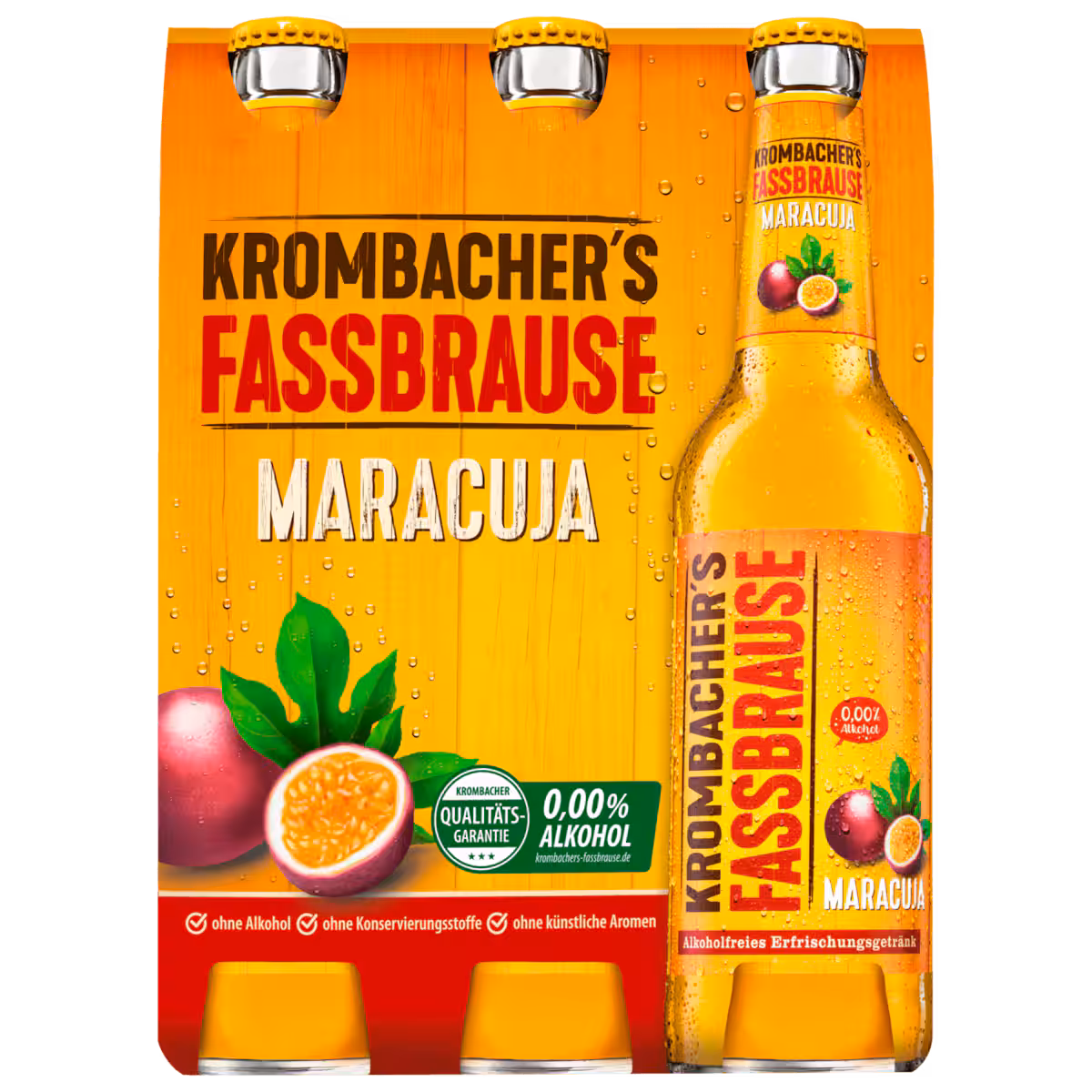 Krombacher’s Fassbrause Maracuja 6×0,33l MEHRWEG