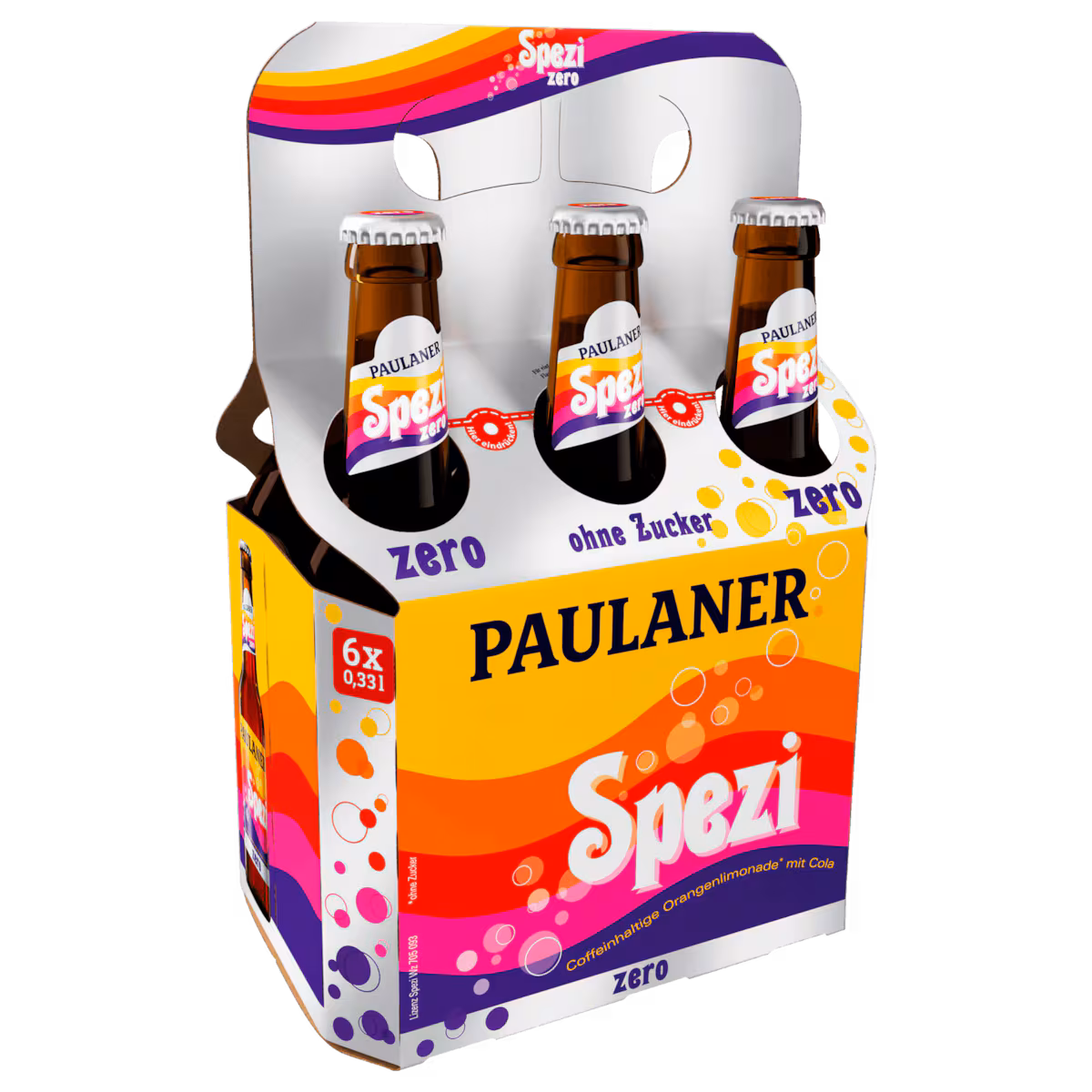 Paulaner Spezi Zero 6×0,33l MEHRWEG