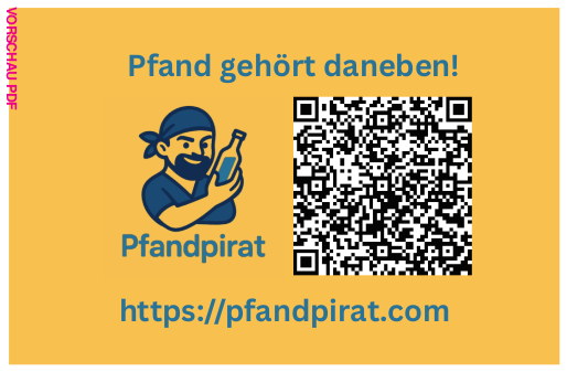 Pfandpirat Pfand gehört daneben