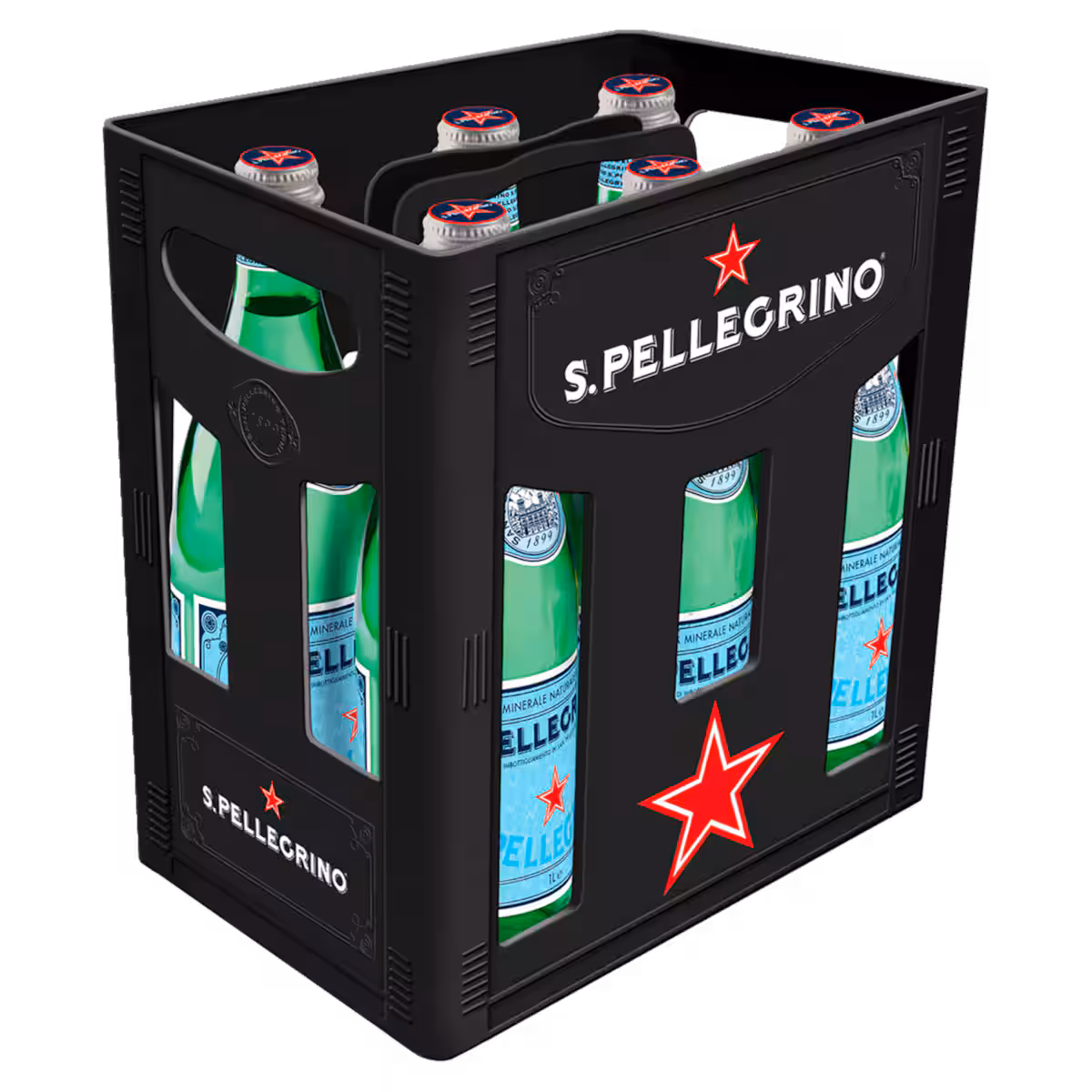San Pellegrino Mineralwasser Sprudel 6x1l MEHRWEG
