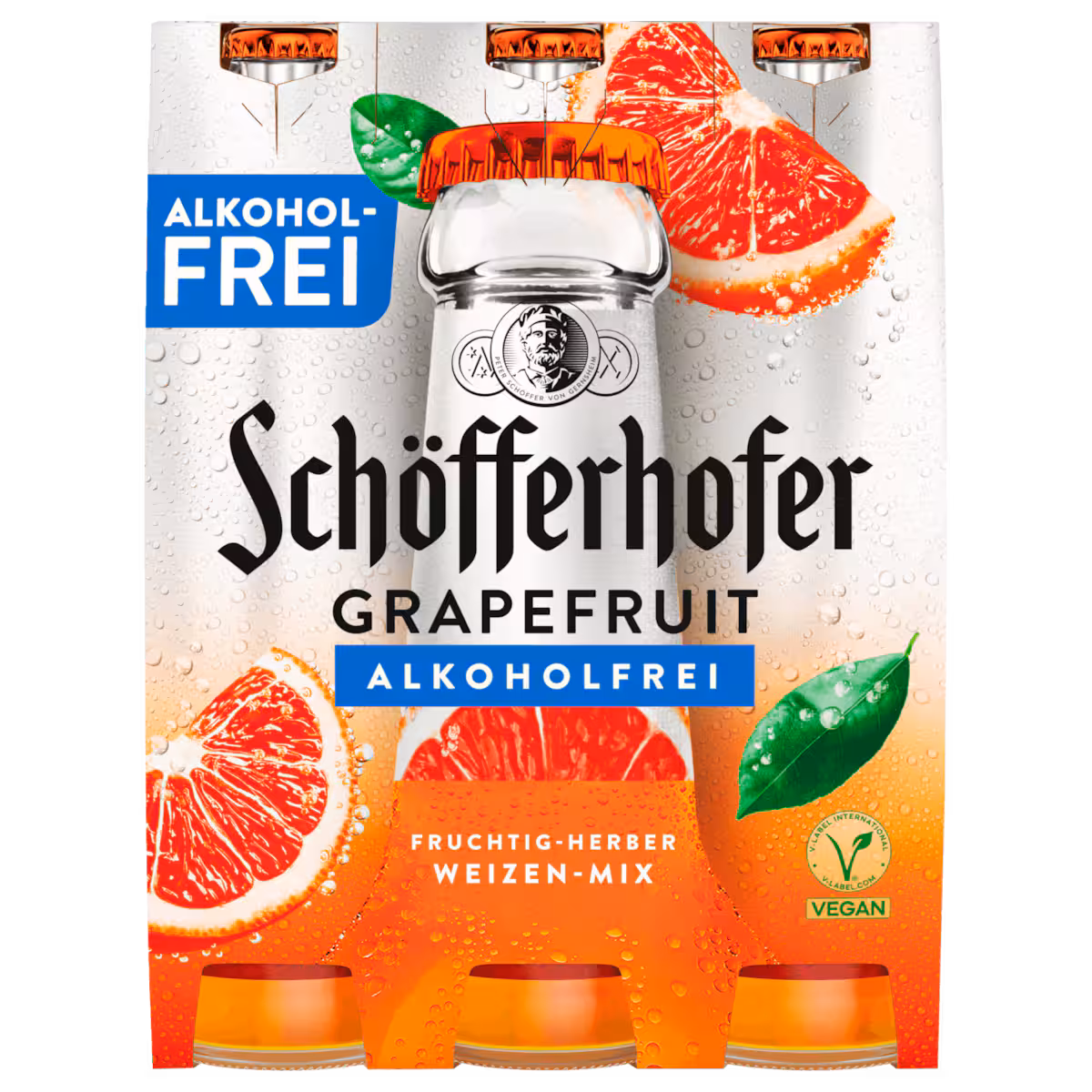 Schöfferhofer Grapefruit alkoholfrei 6×0,33l MEHRWEG