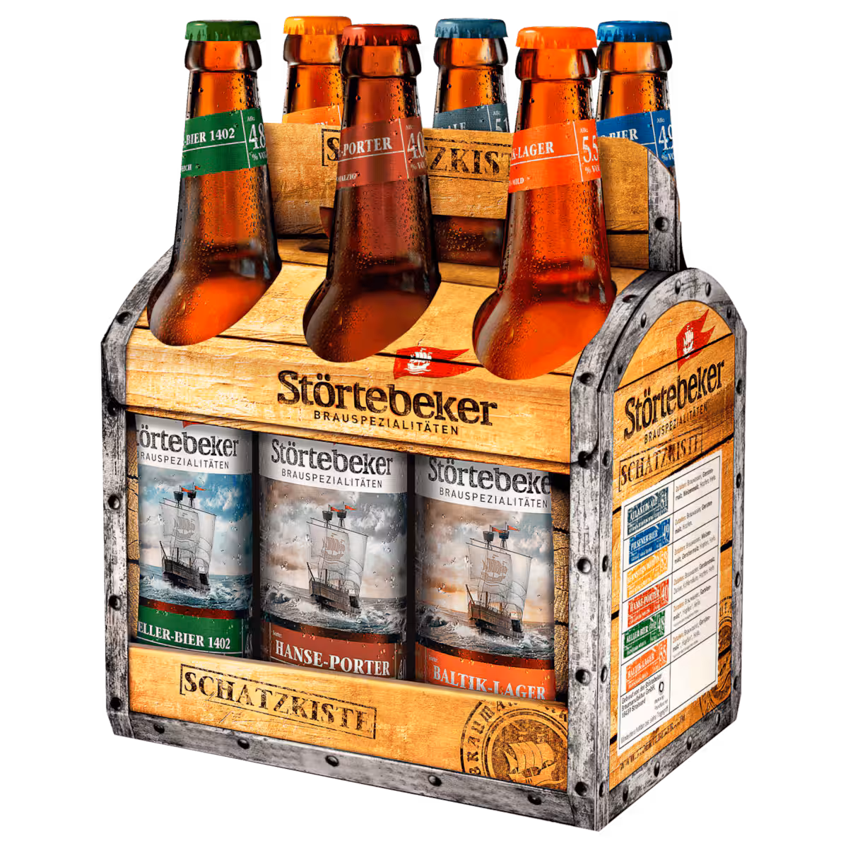 Störtebeker Schatzkiste 6×0,5l MEHRWEG